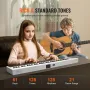 61 Key Folding Keyboard Piano, Bluetooth & MIDI, Portable Electronic Digital Foldable Piano with Sustain Pedal Touch Sensitive L