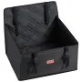 Dog Car Seat, Waterproof Dog Booster Seat for Car with Support Frame, Pet Car Seat with Clip-On Safety Leash, Dog Car Bed for Sm