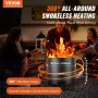 Røgfri bålovn Bonfire 15 i diameter brændefyret rustfrit stål