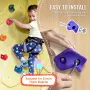 72 Rock Climbing Holds, Multi-Size and Multi-Colored Climbing Rocks for Kids and Adults, Rock Wall Holds with Mounting Hardware,