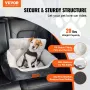 Dog Booster Car Seat Pet Car Seat til lille hund op til 20 kg