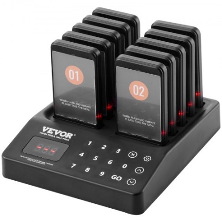 Restaurant Wireless Pager System 10 Call Coasters Guest Queuing Calling
