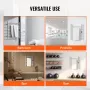 6 Bars Towel Warmer Rack, Wall Mounted Heated Towel Rack for Bathroom, IPX5 Waterpoof Towel Heater Rack with Timer & LED Display
