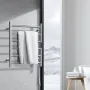 6 Bars Towel Warmer Rack, Wall Mounted Heated Towel Rack for Bathroom, IPX5 Waterpoof Towel Heater Rack with Timer & LED Display