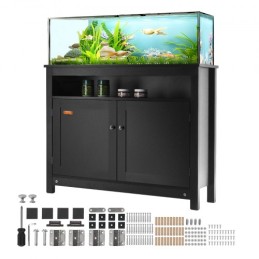 Akvariumstativ, 40 gallon fisketankstativ, 36,5 x 15,7 x 30 i MDF Turtle Tank Stand, 335 lbs belastningskapacitet, krybdyrstativ