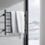 4 Bars Towel Warmer Rack, Wall Mounted Heated Towel Rack for Bathroom, IPX5 Waterpoof Towel Heater Rack with Timer & LED Display