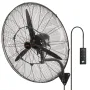 Oscillerende vægmist ventilator metal 74,9 cm 3 hastigheder