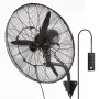 Mist Fan, 24.2 inch Oscillating Waterproof Fan, 3 Speeds, 7000 CFM, Commercial or Residential Fan for Cooling Warehouse, Greenho