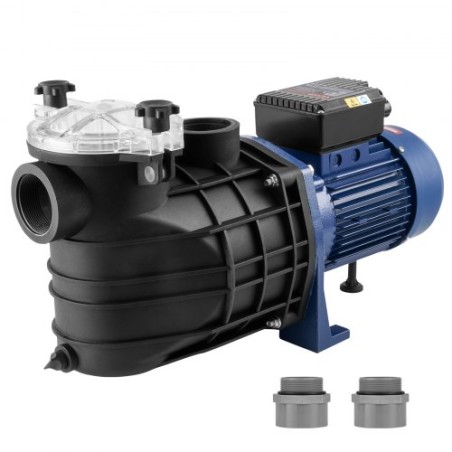 Swimming Pool Pump 2.5HP 120GPM Max Flow Single Speed Filter Pump 220V 2850RPM 50ft Max Head Pool Pump with Filter Basket for