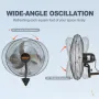 Wall Fan, 17.5 inch Wall Fan 4000 CFM, 3 Speeds, Residential and Commercial Fan for Cooling Warehouses, Greenhouses, Workshops, 