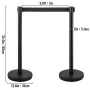 Crowd Control Stanchion, Sæt med 4 stykker Stanchion Set