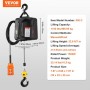 2-in-1 Portable Electric Hoist Power Winch 499 kg Wired Remote Control