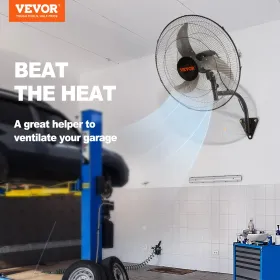 Vægventilator metal 49 cm ventilation 3 hastigheder