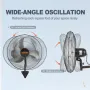 Vægventilator metal 49 cm ventilation 3 hastigheder