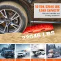 10 TON Traction Boards with PP Material, Recovery Boards for Off-road Vehicles/Cars/Pickups/SUVs/RVs, Pair Tire Traction Mats on