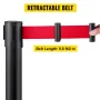 Crowd Control Stanchion, sæt med 6 stykker Stanchion Set