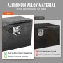 Underbody Truck Box, 24" x 17" x 18" Pickup Storage Box, Heavy Duty Aluminum Diamond Plate Tool Box with Lock and Keys, Waterpro