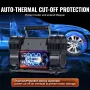 10.6 CFM Heavy Duty Air Compressor, 30s Fast Inflation | Dual-Cylinder Portable Tire Inflator, 12V 150PSI Offroad Air Pump with 