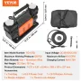 10.6 CFM Heavy Duty Air Compressor, 30s Fast Inflation | Dual-Cylinder Portable Tire Inflator, 12V 150PSI Offroad Air Pump with 