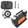 10.6 CFM Heavy Duty Air Compressor, 30s Fast Inflation | Dual-Cylinder Portable Tire Inflator, 12V 150PSI Offroad Air Pump with 