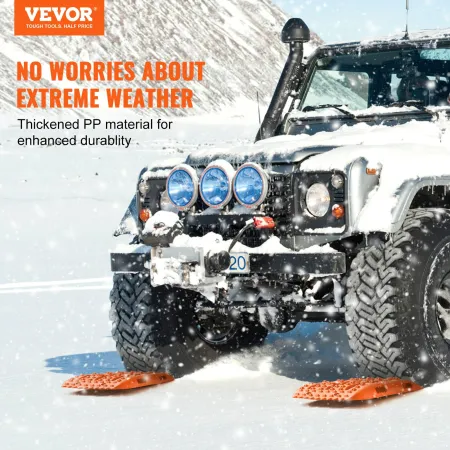10 TON Traction Boards with PP Material, Recovery Boards for Off-road Vehicles/Cars/Pickups/SUVs/RVs, Pair Tire Traction Mats on