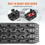 10 TON Traction Boards with PP Material, Recovery Boards for Off-road Vehicles/Cars/Pickups/SUVs/RVs, Pair Tire Traction Mats on