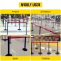 Crowd Control Stanchion, sæt med 6 stykker Stanchion Set