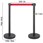 Crowd Control Stanchion, sæt med 6 stykker Stanchion Set
