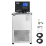 Laboratory Chiller Circulator, 6L Chiller Lab Low Temperature Cooling Liquid, -4°F-212°F Circulator Pump Chiller, LCD Display, 3
