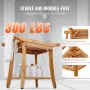Teak bruser bænk 22 x 14,4 x 18,5 i træbruser afføringstol til