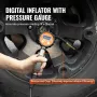 12V Heavy Duty Air Compressor with 6L Tank Kit, 6.35 CFM Portable Tire Inflator, 150PSI Offroad Air Compressor with Digital Pres
