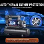 12V Heavy Duty Air Compressor with 6L Tank Kit, 6.35 CFM Portable Tire Inflator, 150PSI Offroad Air Compressor with Digital Pres