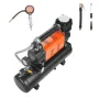 12V Heavy Duty Air Compressor with 6L Tank Kit, 6.35 CFM Portable Tire Inflator, 150PSI Offroad Air Compressor with Digital Pres