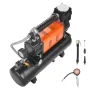 12V Heavy Duty Air Compressor with 6L Tank Kit, 6.35 CFM Portable Tire Inflator, 150PSI Offroad Air Compressor with Digital Pres
