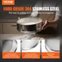 Meliste Fin Mesh Rustfrit stål 80 Mesh Mel Sifter til bagning