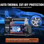 12V Heavy Duty Air Compressor - with Digital Pressure Gauge Tire Inflator Kit, 7.06 CFM Portable Tire Inflator, 150PSI Offroad A