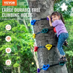 Ninja Tree Climbing Kit 12 Træklatring holder 6 ratchet