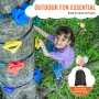 Ninja Tree Climbing Kit, 12 Tree Climbing Holds and 6 Ratchet Straps, Large Climbing Rocks for Kids and Adults Climber, Various 