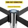 Crowd Control Stanchion, Sæt med 2 stykker Stanchion Set