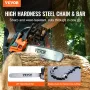 58CC 20" benzindrevet kædesav, benzindrevet træbeskæringsmotor