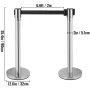 Crowd Control Stanchion, Sæt med 2 stykker Stanchion Set