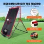 Baseball og softball rebounder net 3x4,5 ft 2-i-1 switch hitter