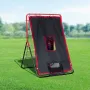 Baseball og softball rebounder net 3x4,5 ft 2-i-1 switch hitter