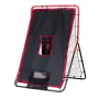 Baseball And Softball Rebounder Net, 3.5 x 4.5 ft 2-in-1 Switch Hitter Pitch Trainer, PitchBack Baseball Pitching Return Trainer
