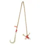 5/16 "X6 'G80 TOW -kæde 15" J Hook Long Shank RTJ & Grab Hooks