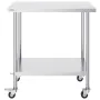 Arbejdsbord til rustfrit stål kommerciel prep tabel 24x36