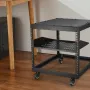2U Server Rack Shelf, 16"/406mm Depth, 23 kg / 50 lbs Max Load Capacity Vented Cantilever or Wall Mount Rack Mount Shelf with Tr