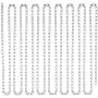 Proof Coil Chain, 1/8" x 33', 350 lbs Safe Working Load, Zinc Plated Proof Tested Coil Chain with Two Quick Links, Galvanized Ca