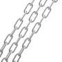 Proof Coil Chain, 1/8" x 33', 350 lbs Safe Working Load, Zinc Plated Proof Tested Coil Chain with Two Quick Links, Galvanized Ca