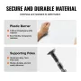 Dust Barrier Poles, 12 Ft Poles with 4 Telescoping Poles, Carry Bag, and 32.8x13.12 Ft Plastic Film, for Interior Decoration and